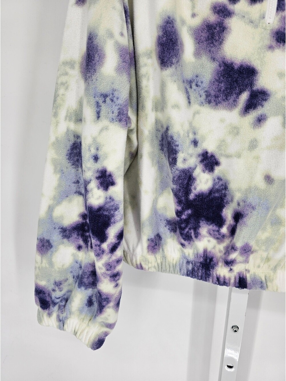 So Women's Tie Dye Long Sleeve 1/3 Zip Elastic Hem Pullover Jacket Size XL - Picture 2 of 4